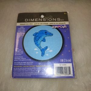 Counted Cross stitch kit Dimensions Dolphin Delight 72533, NWT